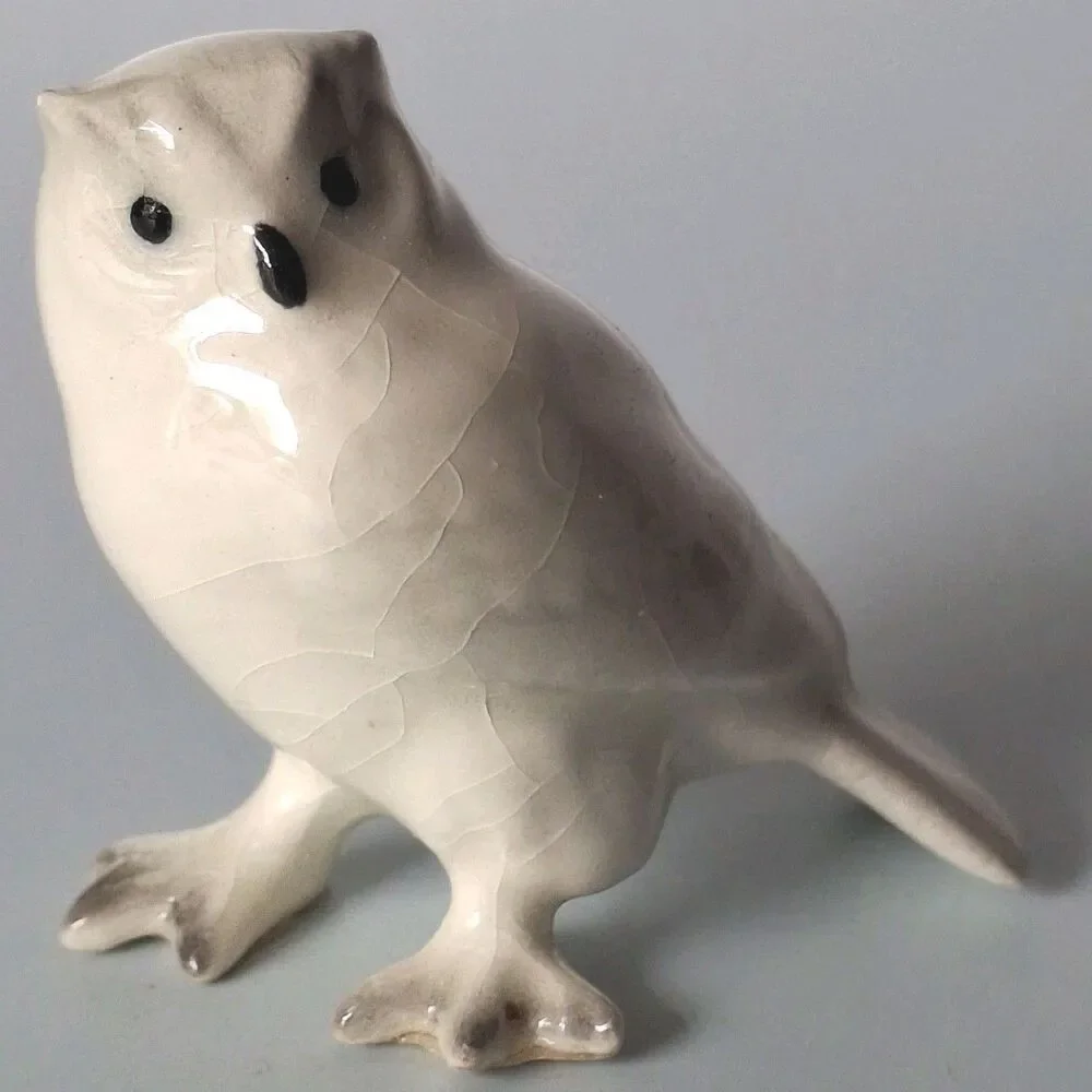 Hagen Renaker Animal Miniature Figurine Snow Owl Vintage Retired - Picture 6 of 8